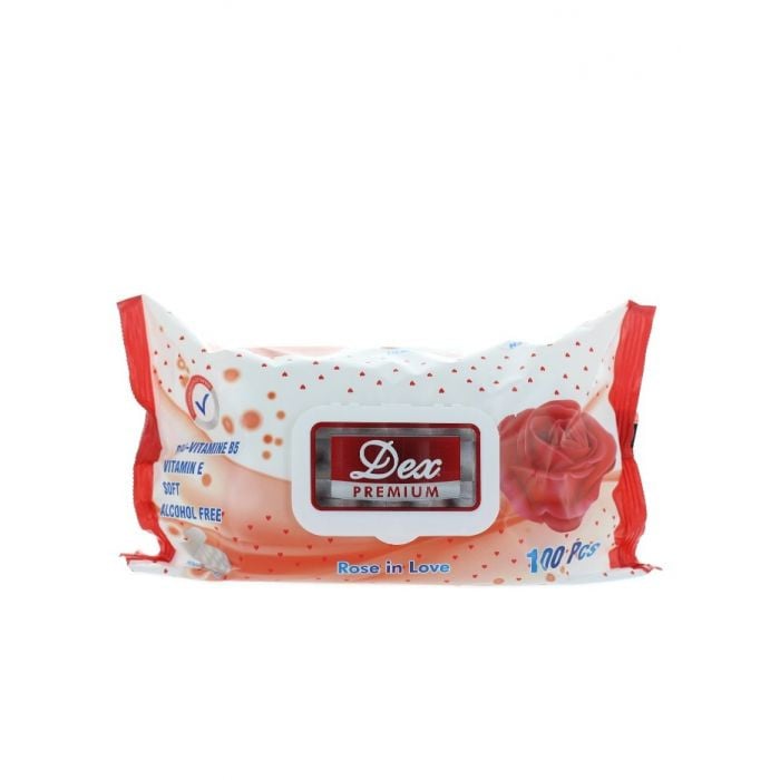 Șervețele umede, 100buc, Rose love, Dex