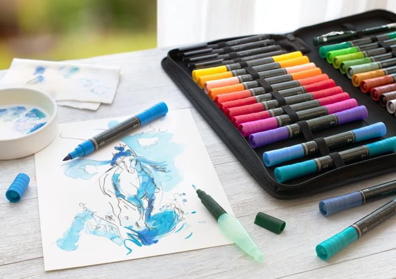 SET 30 MARKERE SOLUBILE ALBRECHT DURER + 4 BUCATI PITT ARTIST PENS + PERFECT PENCIL + PENSULA - 3 | YEO