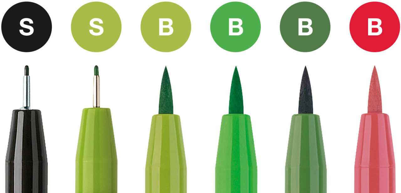 Set 6 markere Faber-castell Pitt artist pen For The Love Of Letters Be Bold Be Italic But Never Be Regular - 2 | YEO