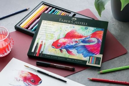 Set cadou Faber-Castell, 17 creioane colorate A.Durer + 3 Pitt Artist Pen + pensulă - 3 | YEO