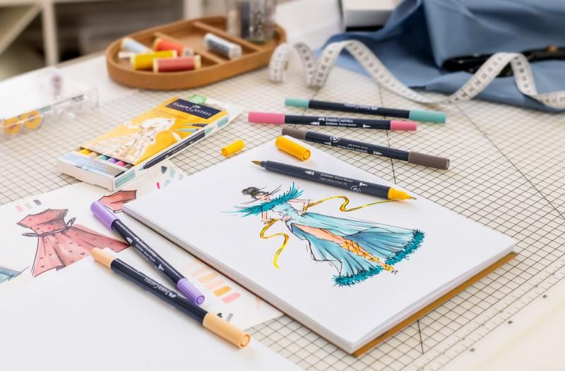 Set sketch markere 2 capete Faber-castell goldfaber, 12 buc/set - 2 | YEO