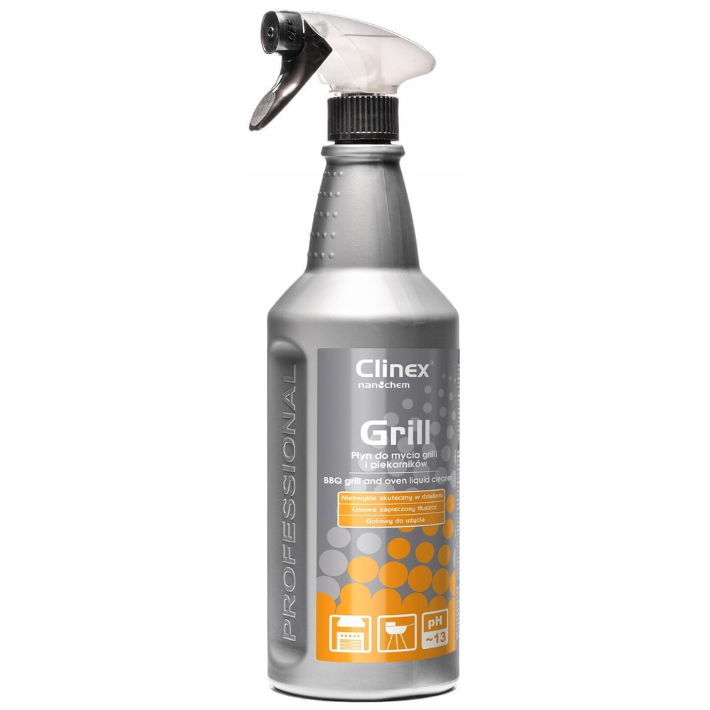 Soluție profesională pentru curățarea grătarelor și cuptoarelor Clinex Grill, cu pulverizator, 1 litru