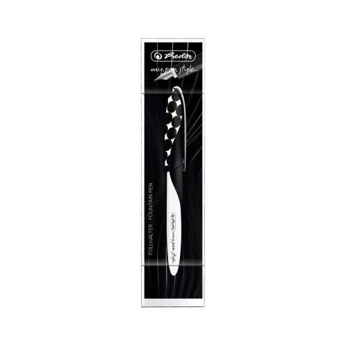 Stilou Herlitz MyPen Style Just Black, penita M, cutie eleganta plastic