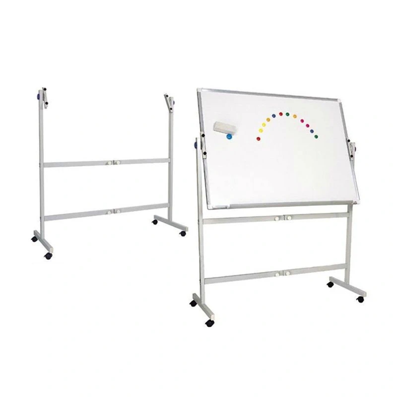 Tablă magnetică rotativăcu 2 fețe, cu stand, ramă aluminiu, Bi-Office - 2 | YEO