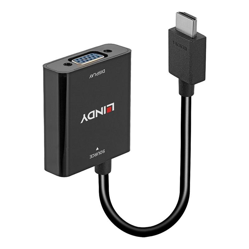 Adaptor Lindy HDMI 1.3 to VGA Converter https://www.lindy.co.uk/audio-video-c2/converters-scalers-c105/hdmi-to- - 1 | YEO