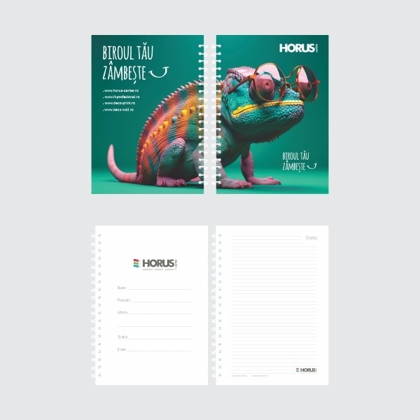 Agendă personalizată, A5 (148x210mm), copertă Mucava