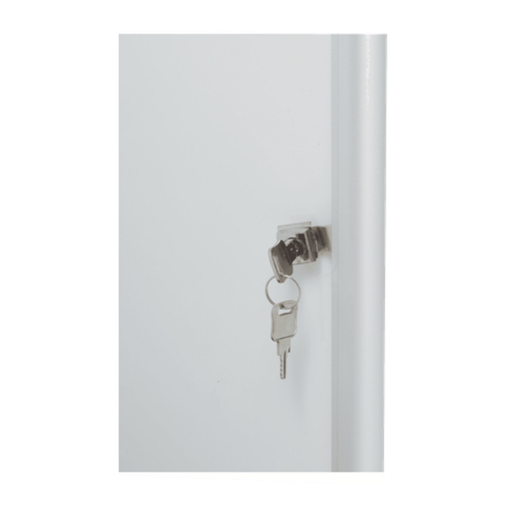 Avizier magnetic, 6x A4, interior, otel emailat, extra plat, cu usa si cheie, NOBO Premium Plus - 1 | YEO