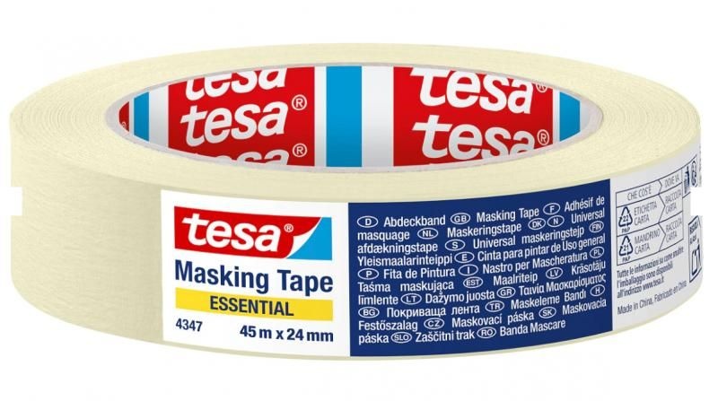 Bandă adezivă mascare Tesa, 24mm x 45 m