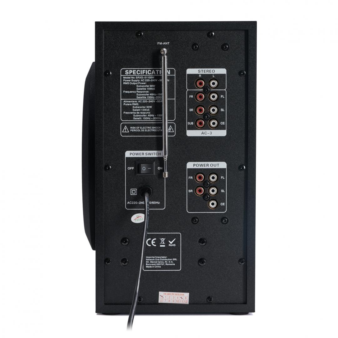 BOXA 5.1 SERIOUX SOUNDRISE SRXS-51105W - PRODUS RESIGILAT!! - 3 | YEO