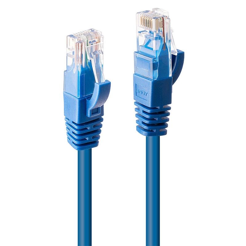 Cablu Lindy 2m Cat.6 U/UTP, Blue - 2 | YEO