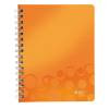 Caiet de birou A5, PP, cu spira, matematica Leitz Wow - 2 | YEO