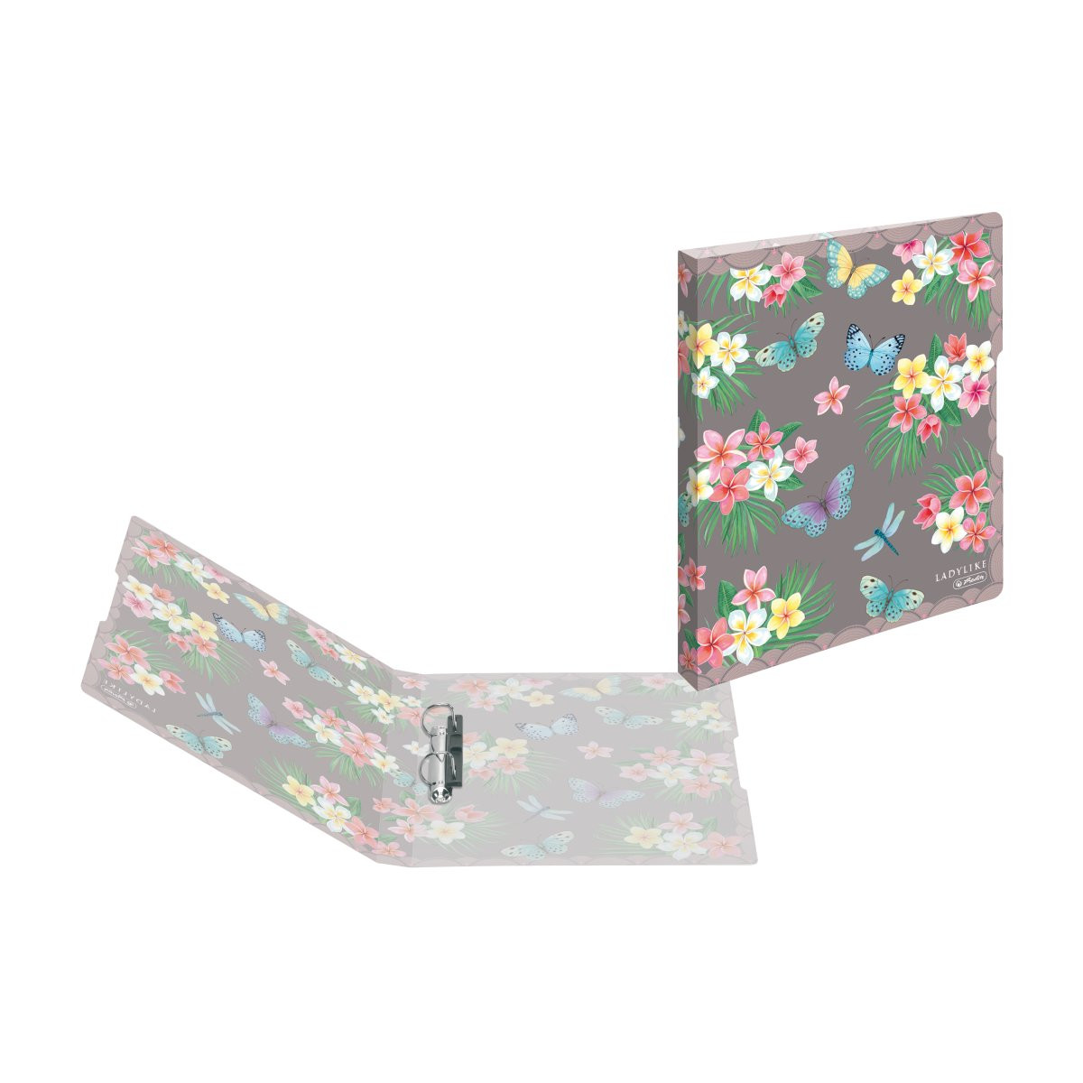 Caiet mecanic Herlitz A4 2 inele 16mm motiv Ladylike Butterflies - 3 | YEO
