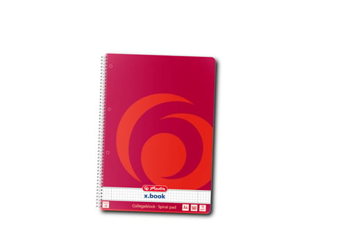 Caiet spira A4 160 file matematica X-Book Herlitz