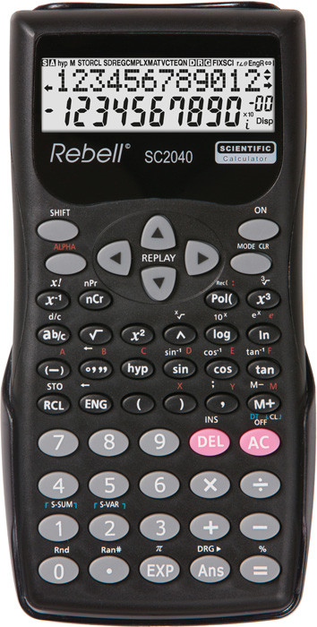 Calculator științific Rebell , 12 digits, 240 funcții, 155 x 70 x 18 mm