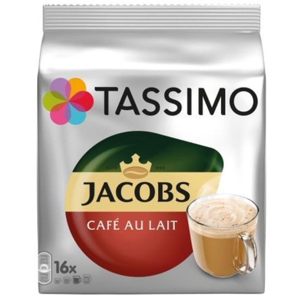 Capsule cu cafea Jacobs Tassimo cafe au lait - 16 capsule - 184gr/pachet