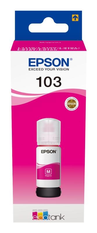 Cartus cerneala Epson 103 ECOTANK , magenta, capacitate 70ml, pentru L1110, L1110 CIS, L1110 MEAF, L3100 - 2 | YEO