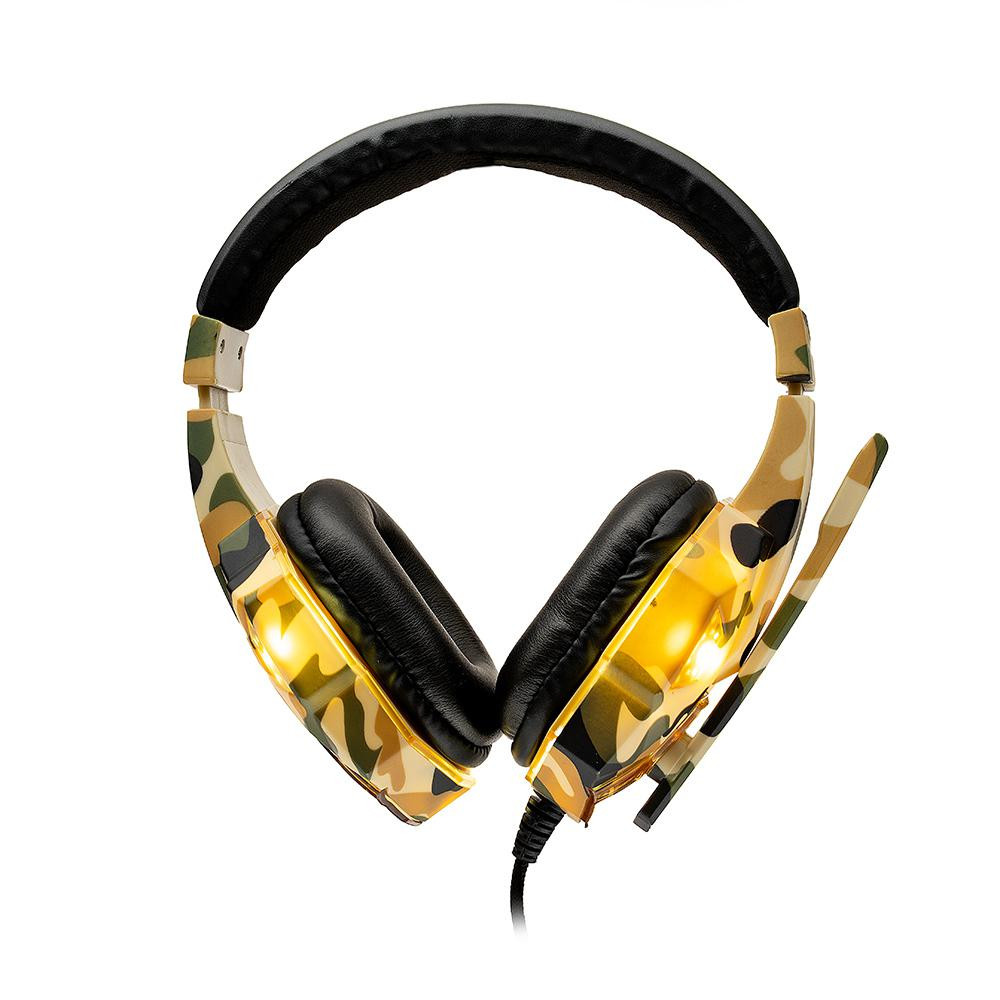 Casti cu micr. Spacer Gaming, camo, fir - 1 | YEO