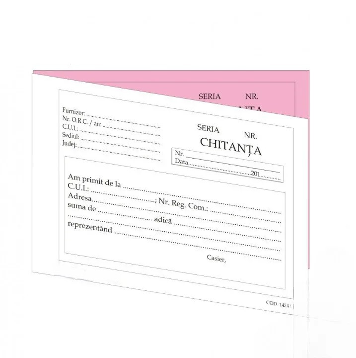 Chitanțier personalizat - 1 | YEO