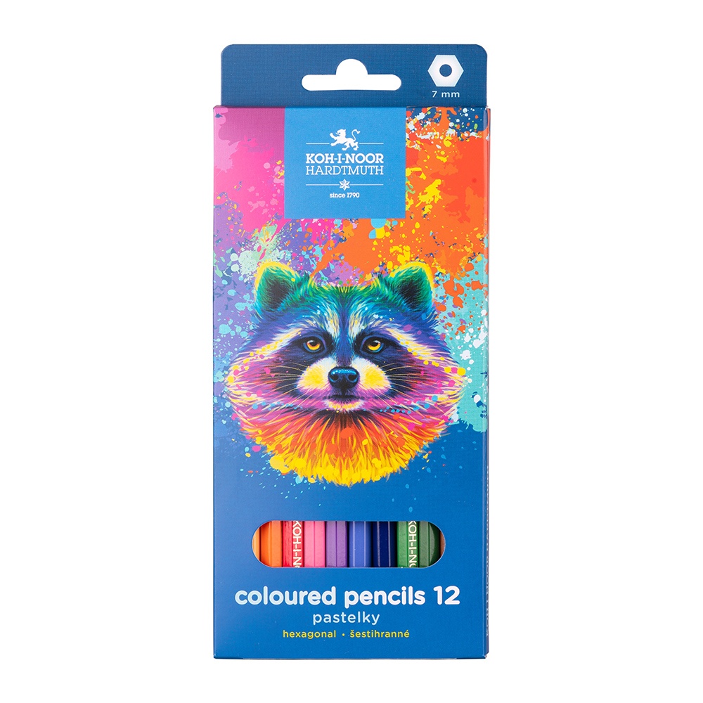 Creioane colorate 12/set Koh-I-Noor Raton