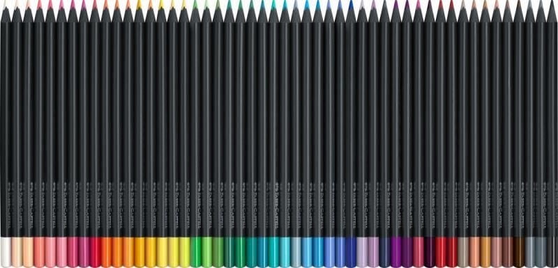 Creioane colorate, 50 culori, Black edition, Faber-castell - 2 | YEO