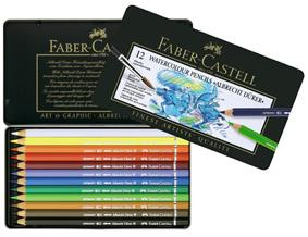 CREIOANE COLORATE ACUARELA 12 CULORI A. DURER FABER-CASTELL - 1 | YEO