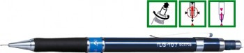 Creion mecanic profesional PENAC TLG-107 0.7mm con metalic cu varf cilindric fix - inel albastru