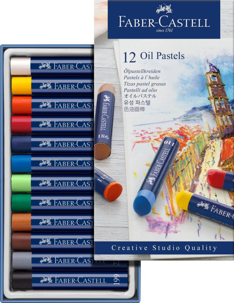 Culori Faber Castell 12/set ulei pastel - 1 | YEO