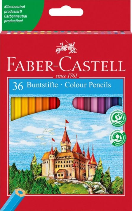 Culori Faber Castell 36 creioane colorate si ascutitoare