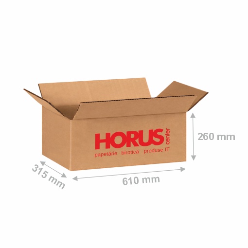 Cutie carton dreaptă 360 GR CO3 (610x315x260mm) - 1 | YEO