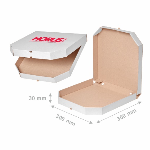 Cutie carton pentru pizza, 300x300x30 mm - 1 | YEO