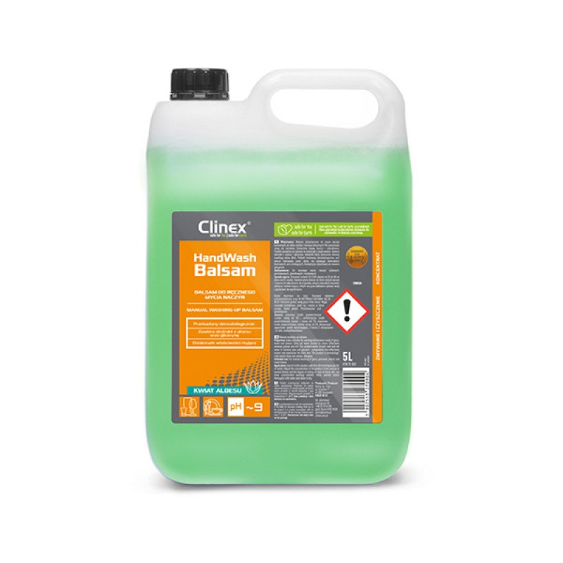 Detergent lichid pentru degresarea vaselor Clinex Hand Wash Balm, 5 litri
