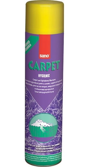 Detergent spray pe bază de spumă pentru covoare Sano Carpet Shampoo Aerosol, 600ml