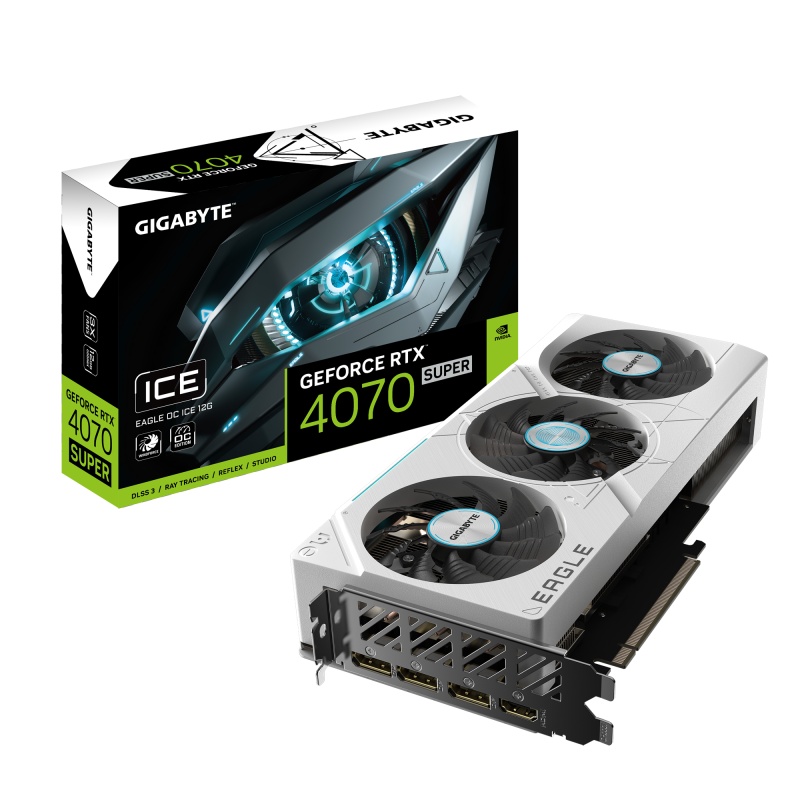 GB GF RTX 4070 EAGLE OC SUPER ICE 12GB - 1 | YEO