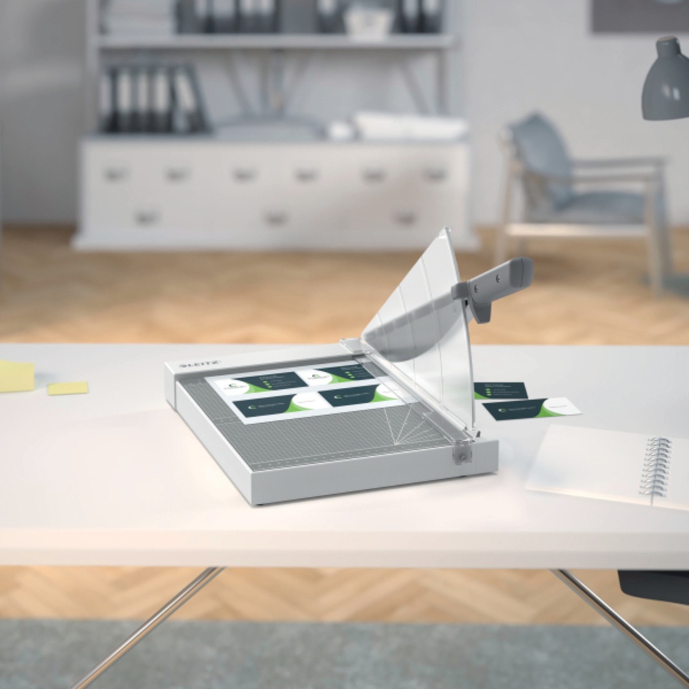 Ghilotină LEITZ Home Office Precision, A4, 10 coli, indicator laser inclus, gri - 3 | YEO