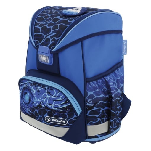 Ghiozdan băieți echipat Herlitz UltraLight Plus, motiv Blue Shark - 2 | YEO