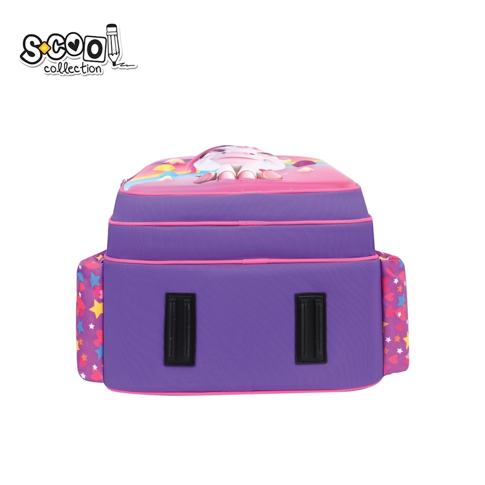 Ghiozdan fete neechipat S-COOL 3D ergonomic Unicorn, 42x30x22 cm - 3 | YEO