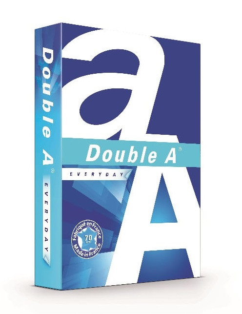 Hârtie albă pentru copiator A4 Double A - Everyday, clasa A, 70g/mp, 500coli/top