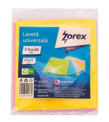 Lavete uscate Ecomax/Zorex, 3/set