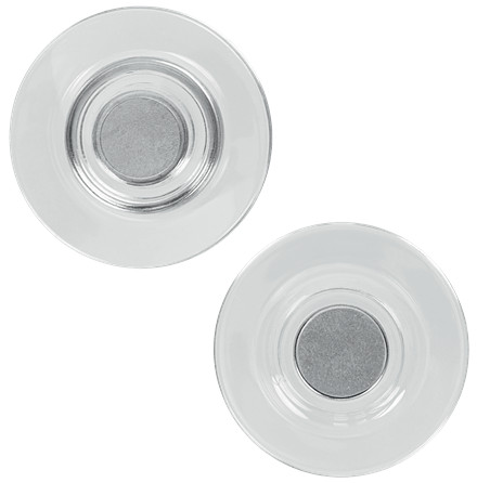 Magneți pentru table din sticlă, diametru 32 mm, susțin 6 coli, 10 buc/set, transparent, NOBO
