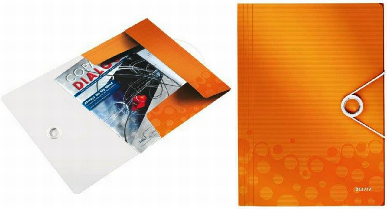 Mapa plastic cu elastic Leitz WOW A4 150 coli culori vibrante - 3 | YEO