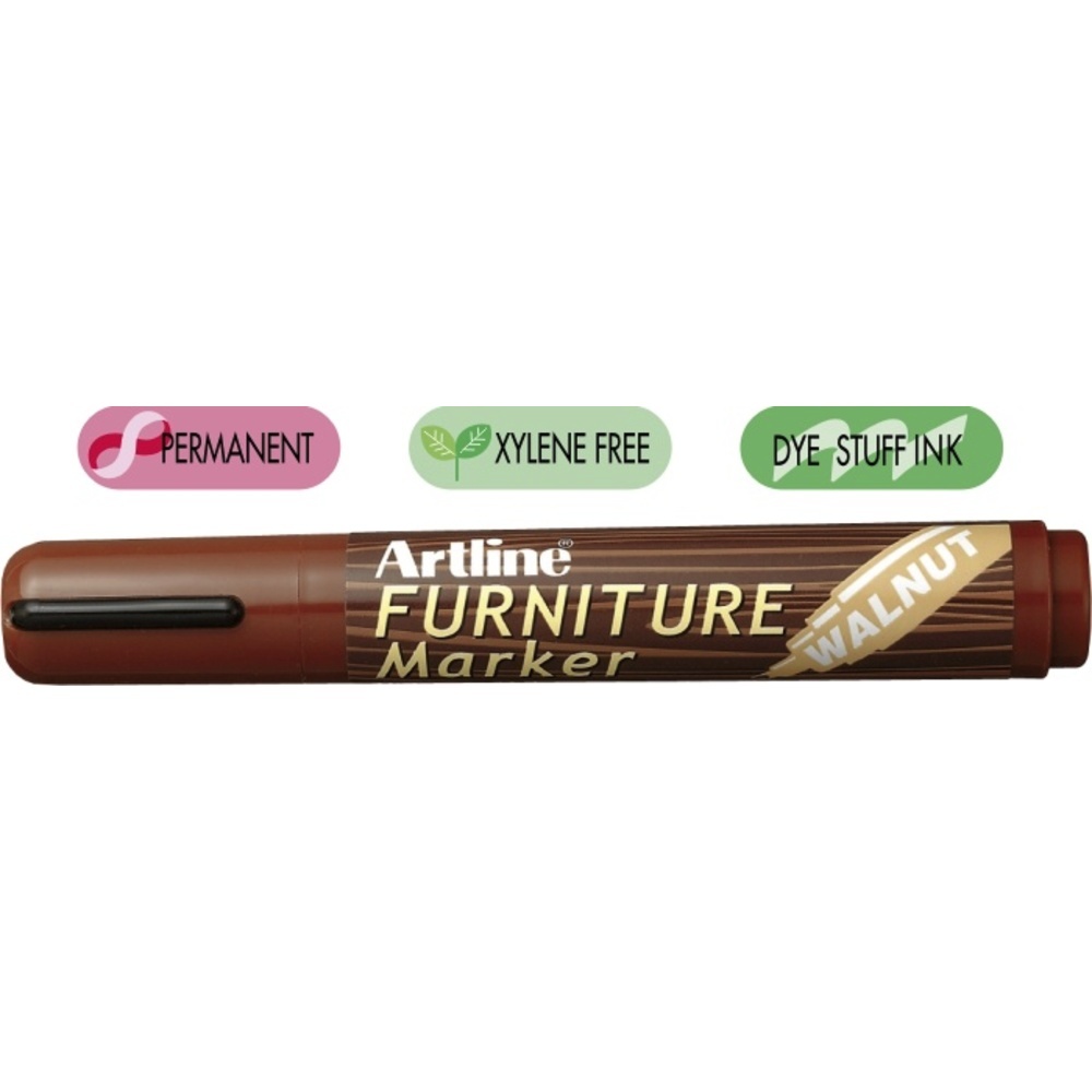 Marker pentru mobilier din lemn (retușuri), corp plastic, vârf tesit 2.0-5.0mm ARTLINE 95