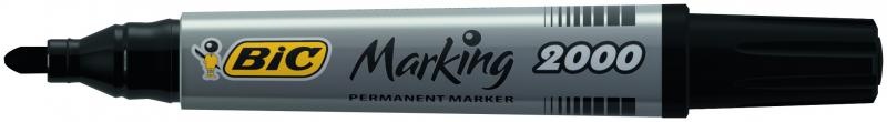 Marker permanent negru, 5.5 mm, varf rotund, 2000 Bic