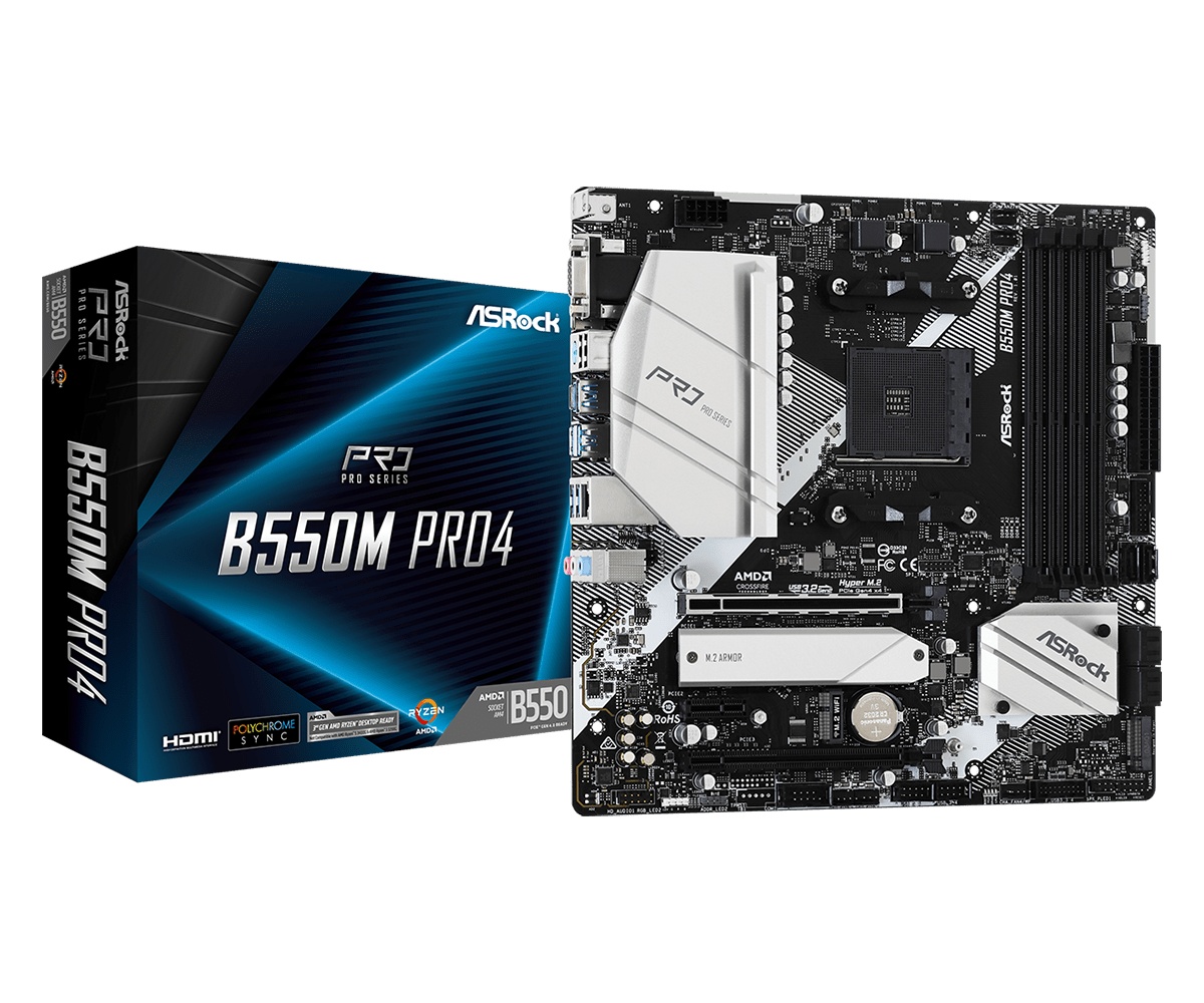 MB ASROCK B550M PRO4 AM4 - 1 | YEO