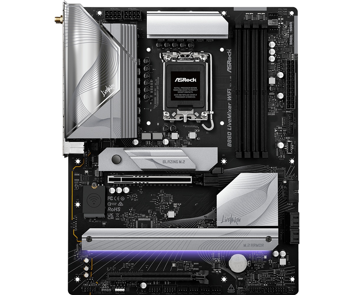 MB Asrock B860 LIVEMIXER WIFI AM5 - 1 | YEO
