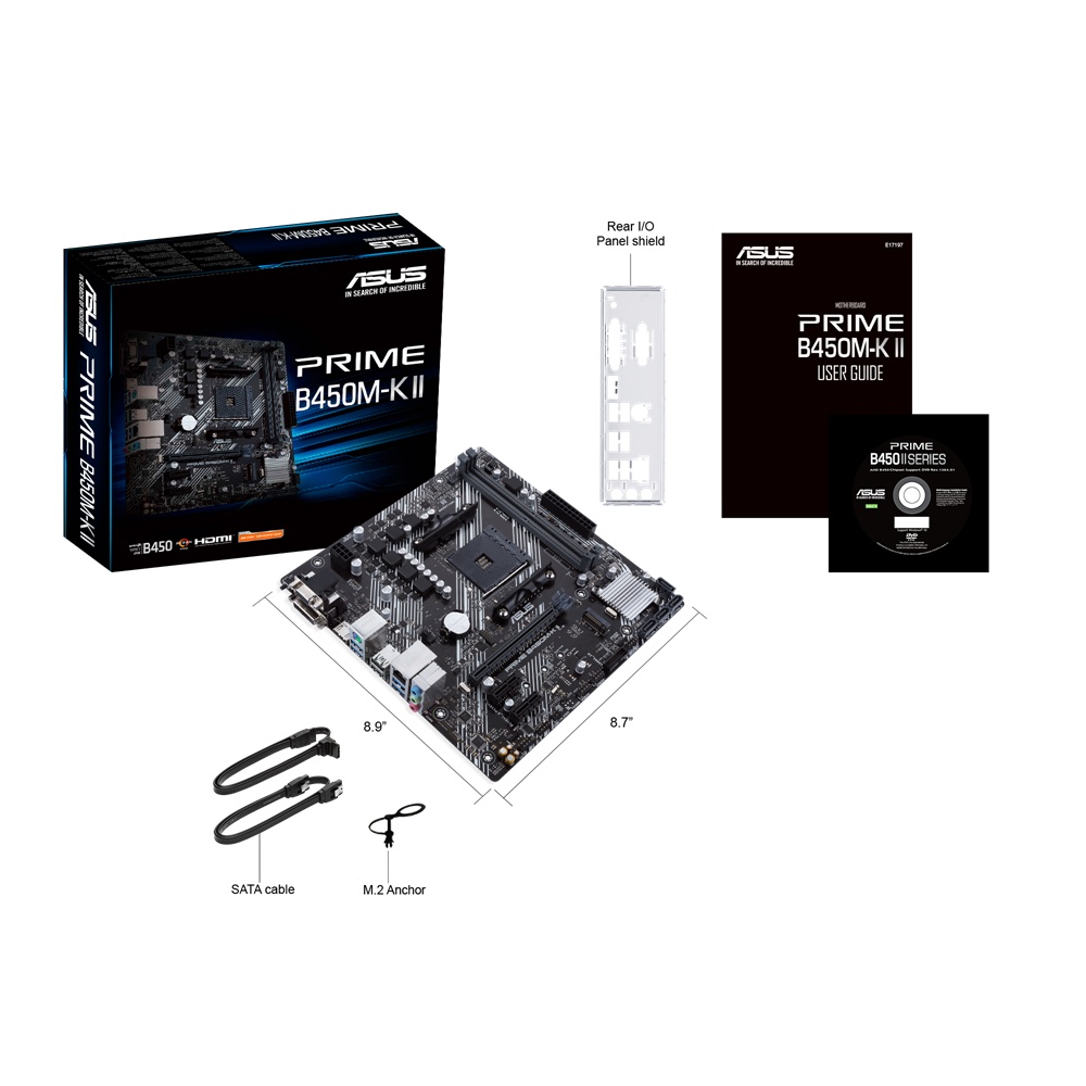 MB ASUS AMD PRIME B450M-K II - 2 | YEO