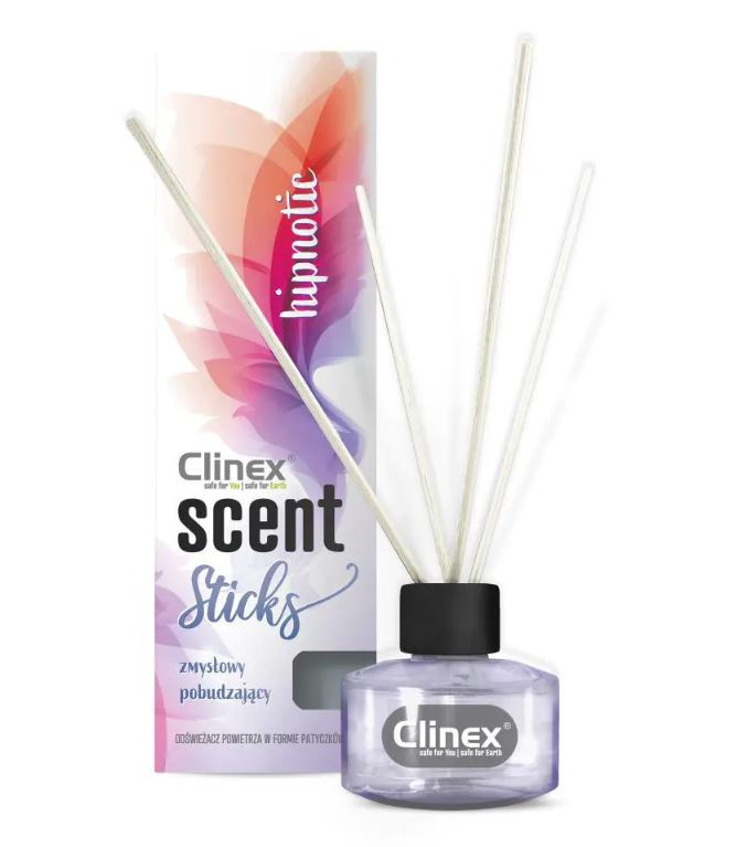 Odorizant de cameră cu bețișoare Clinex Sticks Hipnotic, 45ml
