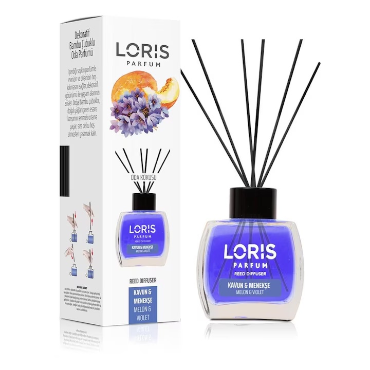 Odorizant de cameră cu bețișoare Loris, 120 ml - 3 | YEO