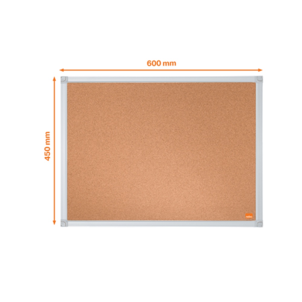 Panou plută. ramă aluminiu, 60x45 cm, NOBO Essentials - 2 | YEO