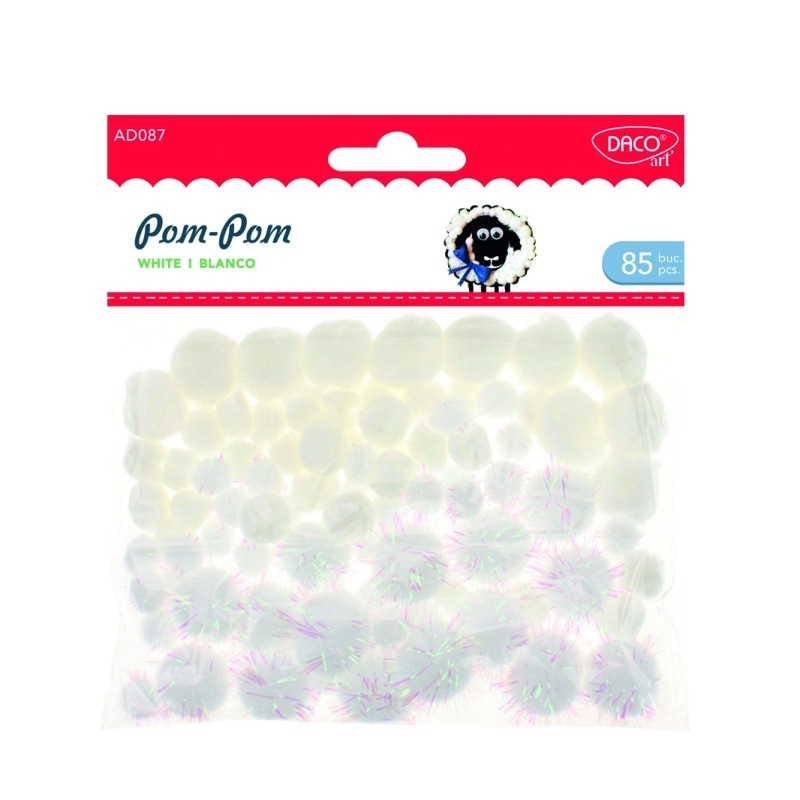 Pom - pom blanco - Accesorii Craft Daco