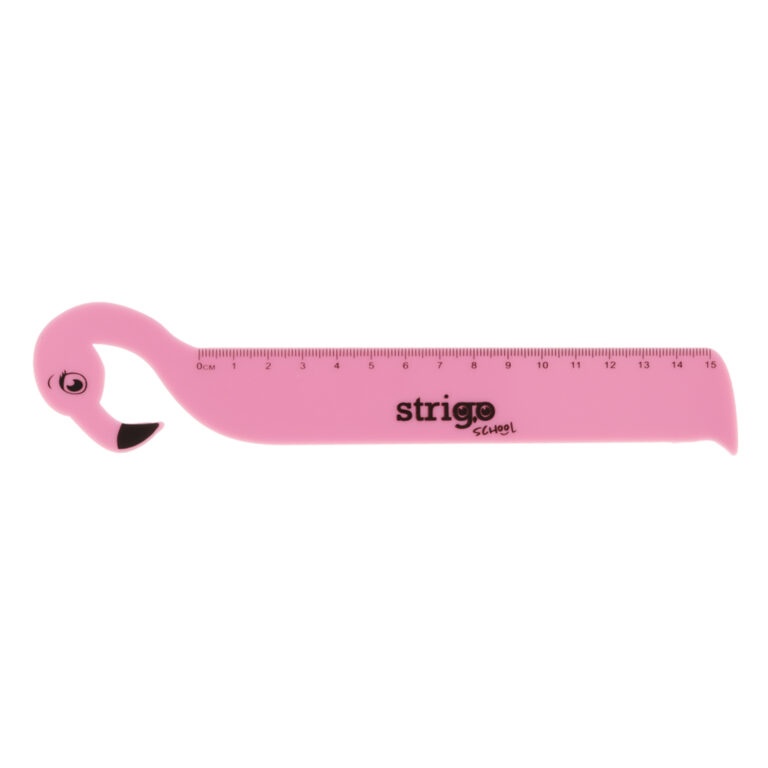 Riglă Strigo plastic Flamingo 15 cm SSC360